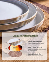Famiware Star Ceramic Serving Platters, Set of 3