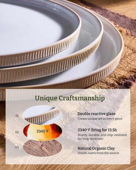 Famiware Star Ceramic Serving Platters, Set of 3
