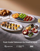 Famiware Star Ceramic Serving Platters, Set of 3