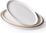Famiware Star Ceramic Serving Platters, Set of 3