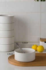 Famiware Star Ceramic Cereal Bowls, Set of 6