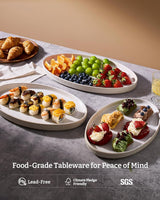 Famiware Star Ceramic Serving Platters, Set of 3