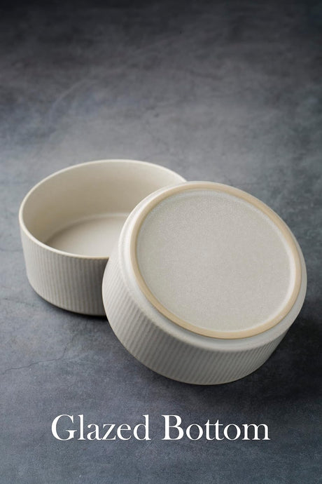 Famiware Star Ceramic Cereal Bowls, Set of 6