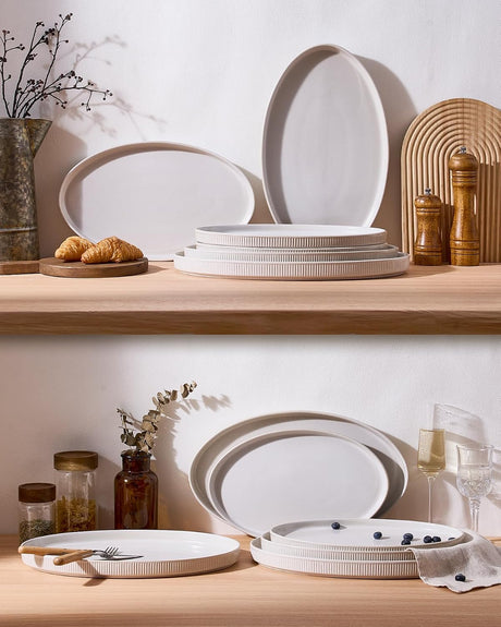 Famiware Star Ceramic Serving Platters, Set of 3