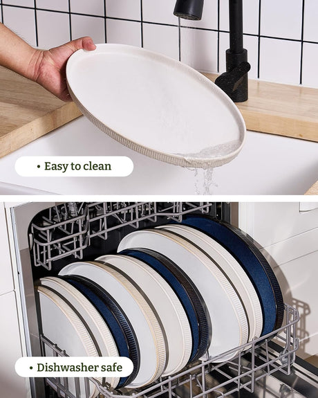 Famiware Star Ceramic Serving Platters, Set of 3
