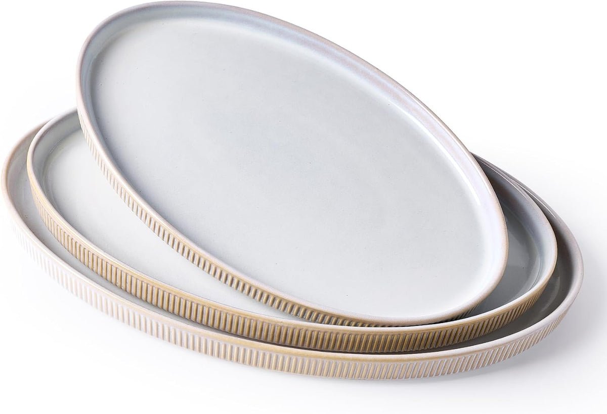 Famiware Star Ceramic Serving Platters, Set of 3