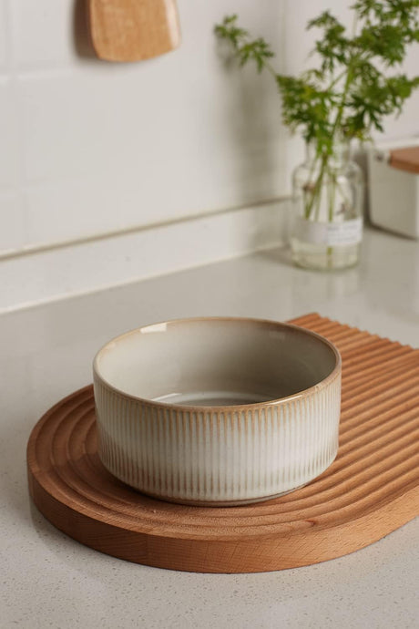 Famiware Star Ceramic Cereal Bowls, Set of 6